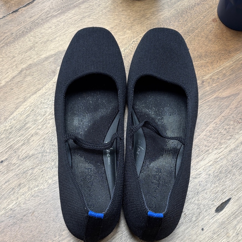 Rothy’s Black Knit Ballet Flats